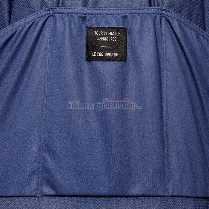 Abbigliamento Ciclismo Tour de France Manica Corta 2020 Spento Blu